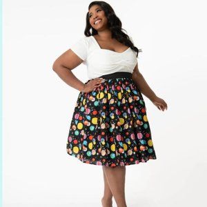 Unique Vintage Planets Swing Pinup Skirt Plus 1x 16 NWOT